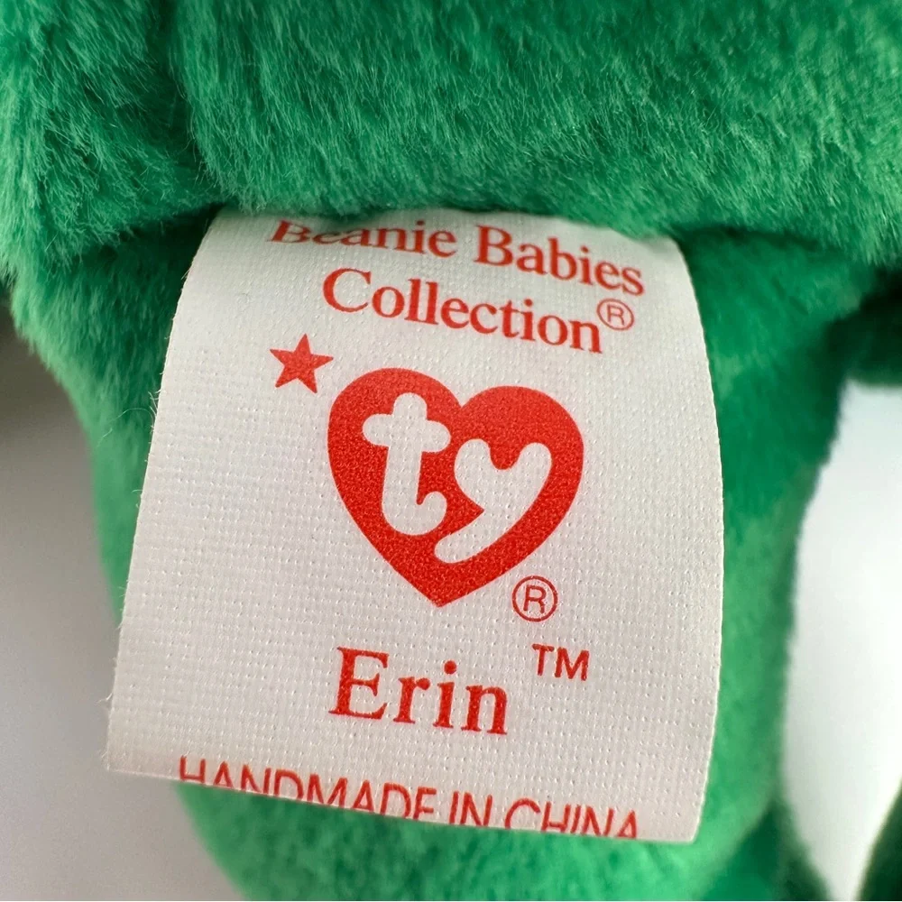 TY Beanie Baby Erin the Bear Vintage 1997 Retired Plush Toy with Errors